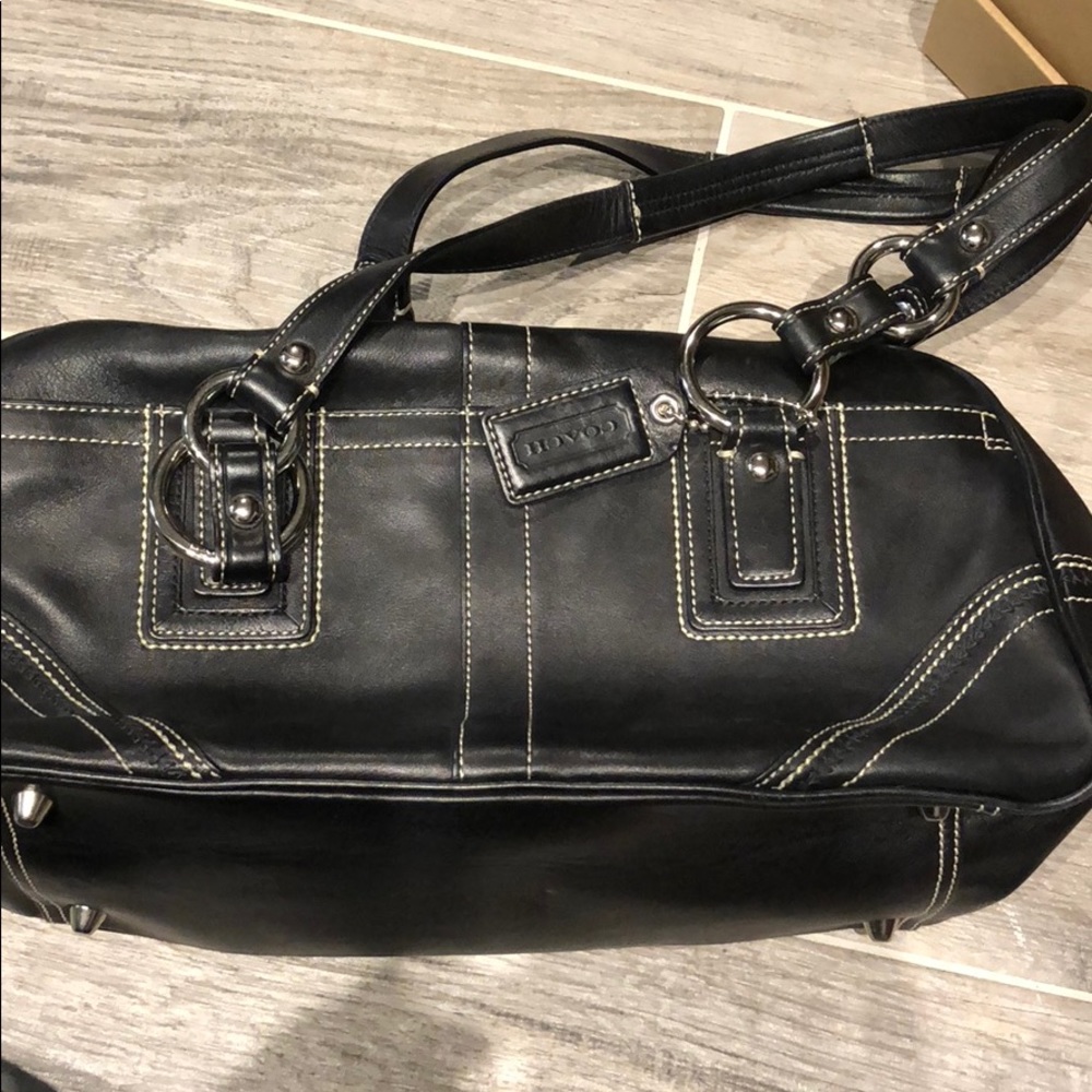 Coach Black Leather purse